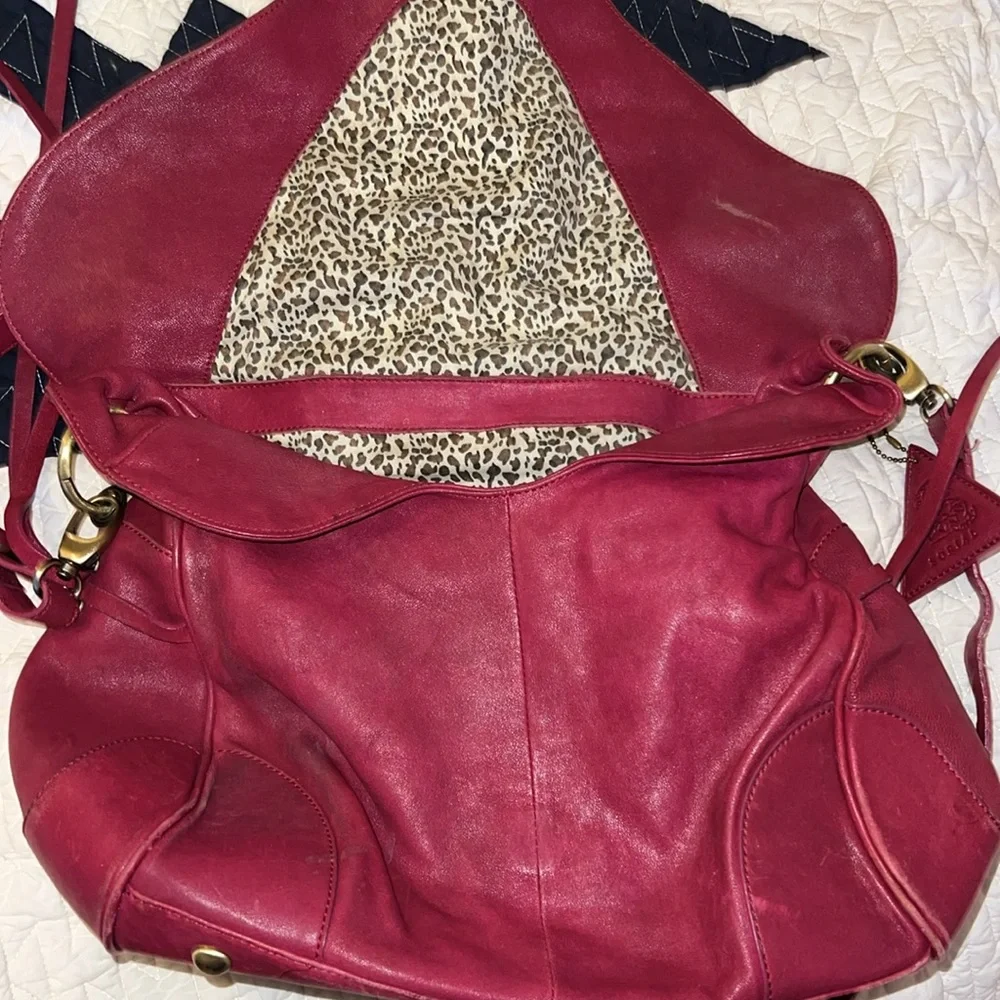 Large Sorial hobo style purse purple